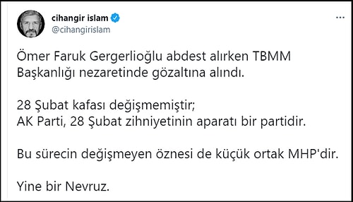 Gergerlioğlu'nun Gözaltına Alınış Şekli Sosyal Medyada Tepkilere Neden Oldu: 'Utanç Verici'