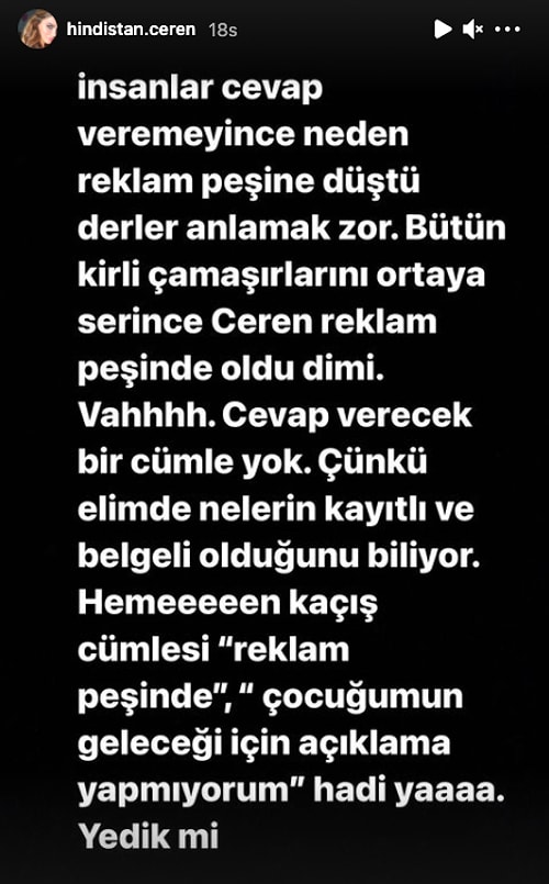 Ceren Hindistan, Eski Evli Sevgilisi Ümit Aslan Hakkında Birbirinden Skandal İtiraflarda Bulundu