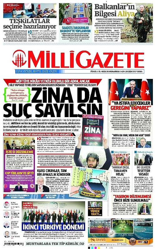 90'ların sonunda suç olmaktan çıkarılan zinanın tekrar suç olarak görülmesi yönünde uzunca tartışmalar yapılsa da 6 Eylül 2004’te kabul edilen TCK’da zina maddesi yer almamıştı.