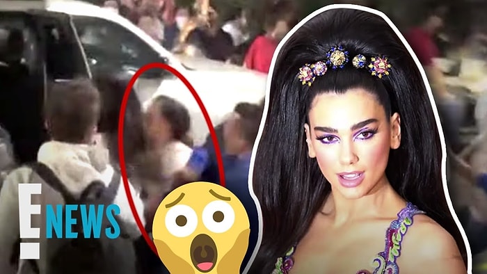 Meksika'da Ünlü Şarkıcı Dua Lipa'nın Üzerine Bir Kadın Koşunca, Ortalık Karıştı