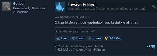 8. Oyun alma sebebi mi?