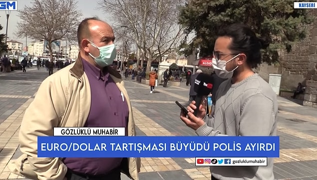 'Gözlüklü Muhabir' isimli YouTube kanalı mikrofonu sokaktaki vatandaşa uzattı. O vatandaş ekonomiyi övdü.