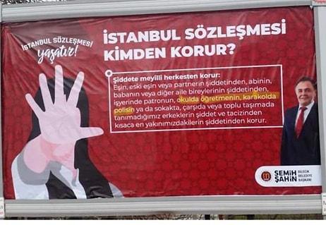 Bilecik Belediye Başkanı Şahin Hakkında İstanbul Sözleşmesi Afişlerinden Dolayı Soruşturma Başlatıldı