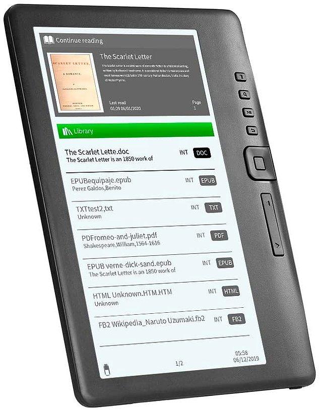 2. Anself BK7019 taşınabilir e-kitap okuyucu 8GB - Siyah