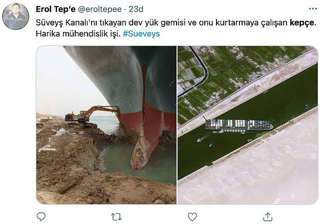 Türk kullanıcılar da Twitter'da 'kepçe'yi adeta kahraman ilan ederek, birbirinden eğlenceli yorumlar yaptı