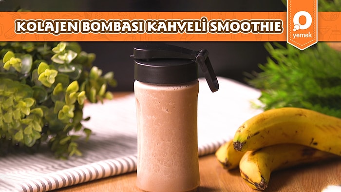 Kolajen Destekli Nefis Bir Smoothie Tarifimiz Var! Kolajen Bombası Kahveli Smoothie Nasıl Yapılır?