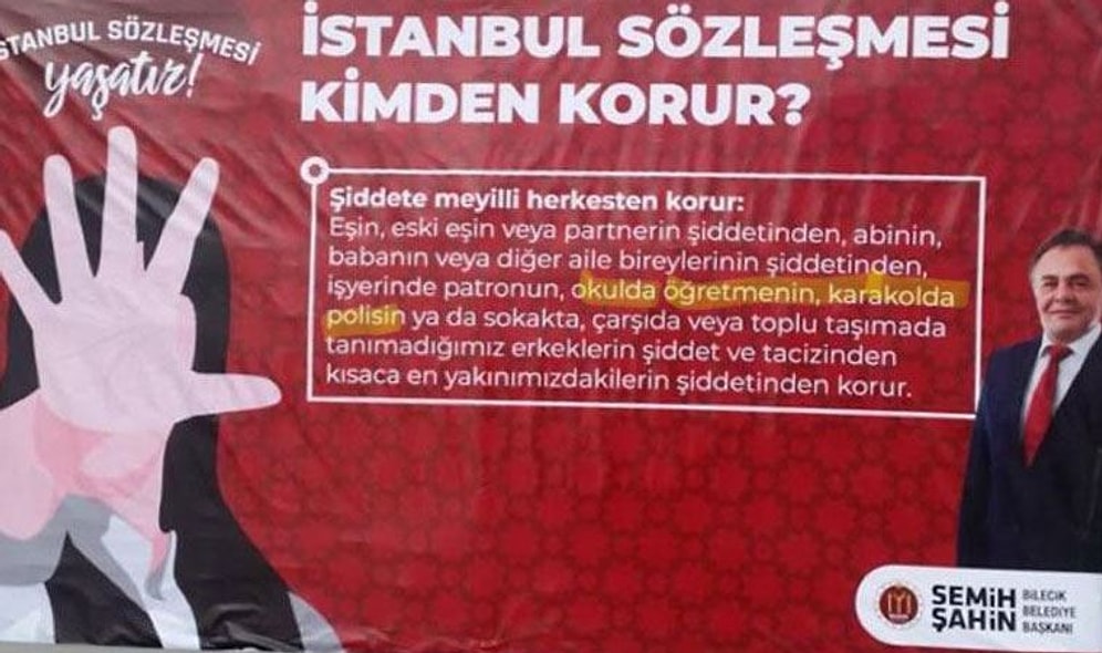 İstanbul Sözleşmesi Afişinden Soruşturma Açılan Belediye Başkanı: Şiddete Karşı Olmak Suç Değil'