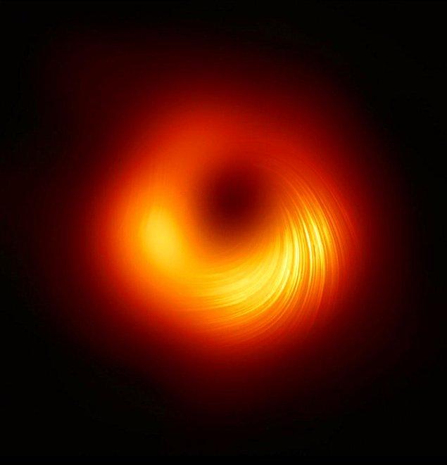 5. Geçtiğimiz hafta süper kütleli kara deliğin yeni bir görüntüsü yayınlandı.