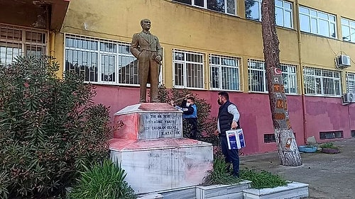 Tekirdağ'da Atatürk Heykeline Saldıran Kişi Yakalandı