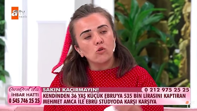 5 bin dolar, 122 bin TL kredi derken çeşitli bahanelerle ve acındırmalarla Mehmet amcadan belirli aralıklarla para istemiş. Mehmet amcanın söylediğine göre bu miktar 535 bin TL'ye kadar çıkmış.