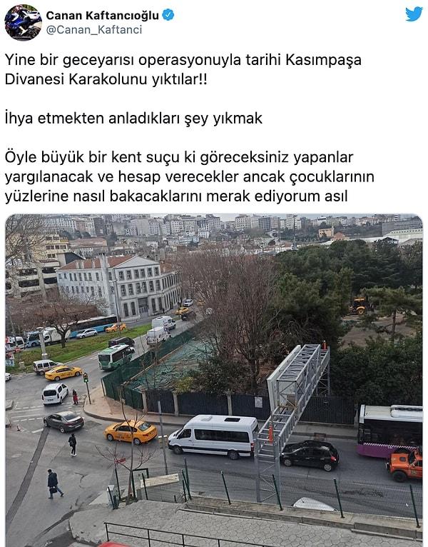 Kaftancıoğlu: 'Geceyarısı operasyonuyla yıkıldı'