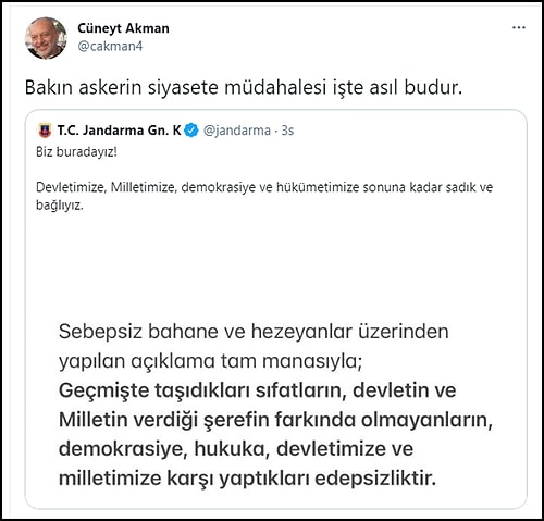 Emekli Amirallerin Bildirisinin AKP Tarafından 'Darbe' Olarak Yorumlanması Sosyal Medyanın Gündeminde