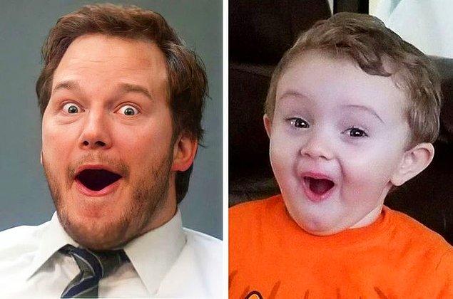 8. "3 yaşındaki oğlum ve Chris Pratt - sanki aynı kişi gibiler."
