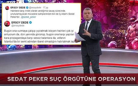 TRT Ana Haber Sunucusu Ersoy Dede'nin Sedat Peker'i Övdüğü Paylaşımlar Ortaya Çıktı!