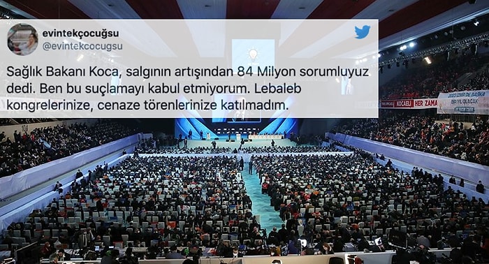 Koca'nın '84 Milyon Suçlu' Sözüne Tepkiler Gecikmedi: 'Maskemi Taktım, Lebalep Kongrelerinize Katılmadım'