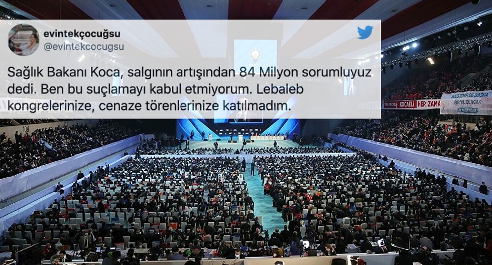 Koca'nın '84 Milyon Suçlu' Sözüne Tepkiler Gecikmedi: 'Maskemi Taktım, Lebalep Kongrelerinize Katılmadım'