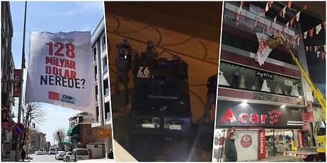 Kılıçdaroğlu'ndan Erdoğan'a Pankart Tepkisi: 'Vinçler Yetmemiş, Özel Harekat Polisleri Göndermişsin'