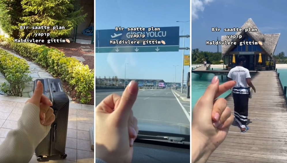 Kısmetse Olur Aycan Varış'tan TikTok Videosu: '1 Saate Plan Yapıp Maldivlere Gittim'