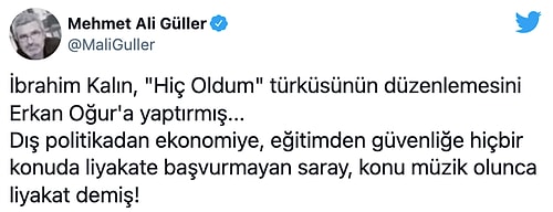 Cumhurbaşkanı Sözcüsü Kalın'ın Türküsünün Düzenlemesini Yapan ve Gitarıyla Eşlik Eden Erkan Oğur Gündemde