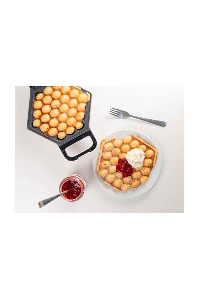 8. Bal peteği şeklinde wafflelar yapabilceğin bir waffle makinesi