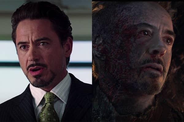 37. Robert Downey Jr., Demir Adam (2008) ve Yenilmezler: Sonsuzluk Savaşı (2019) filmlerinde Tony Stark rolünde.