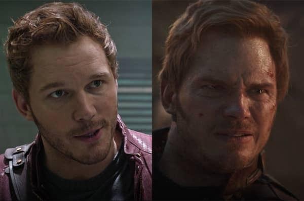 42. Chris Pratt, Galaksinin Koruyucuları (2014) ve Yenilmezler: Sonsuzluk Savaşı (2019) filmlerinde Peter Quill rolünde.