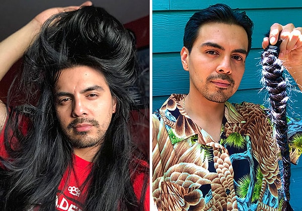 3. Пожертвовал свои волосы сегодня