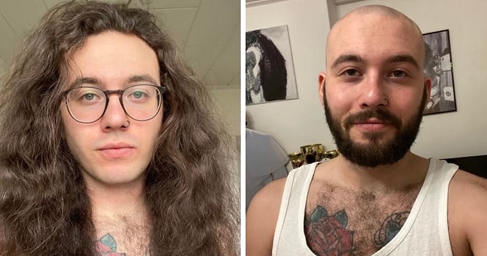 15 фото людей до и после того, как они пожертвовали свои волосы для детей, больных раком (Новые фото)