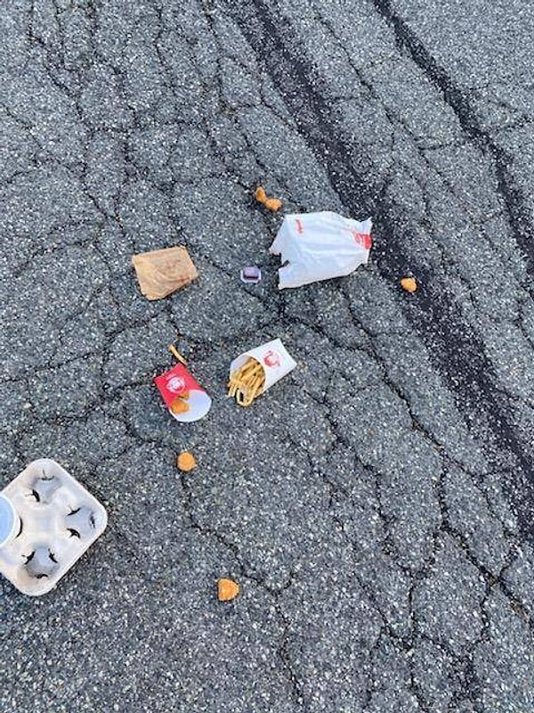 10. "Заказал немного фастфуда, чтобы перекусить, и получил вот такое фото, подтверждающее доставку...Кажется, перекусить мне все-таки не удастся..."