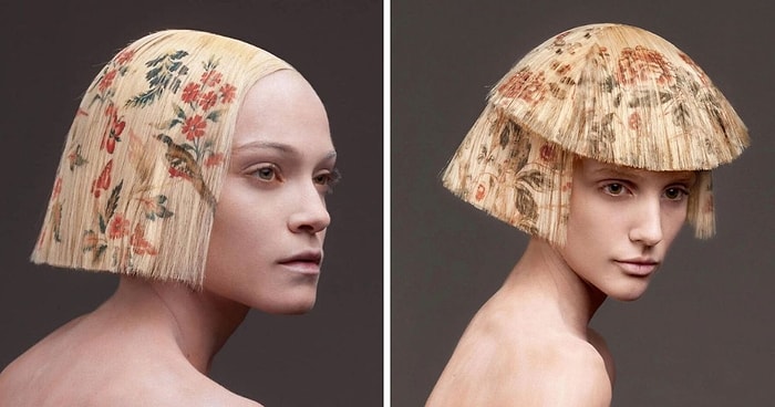 Коллекция La Favorite: Вместо того, чтобы красить волосы, парикмахер печатает на них