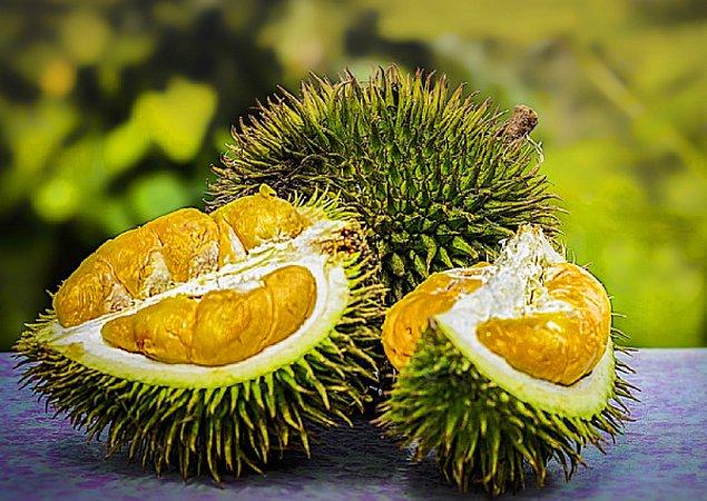10. İçi aşırı tatlı ama dışı tehlikeli olan Durian meyvesini kapalı mekanlarda tüketmek yasak.