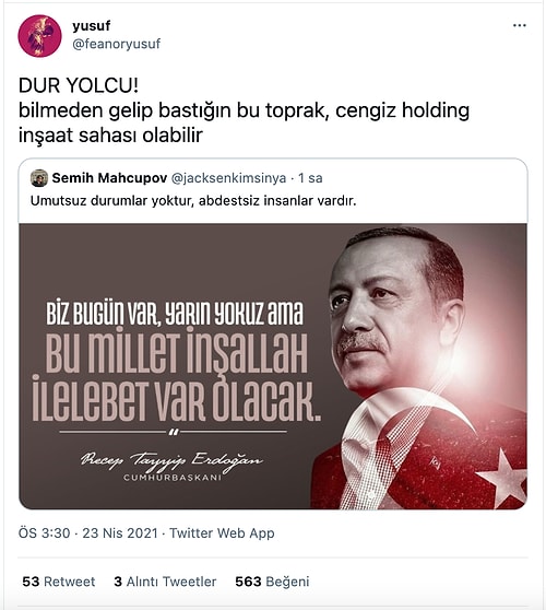 Tayyip Erdoğan'ın Paylaştığı Kendi Sözü Atatürk'ün Sözüne Oldukça Benzeyince Goygoycuların Diline Düştü