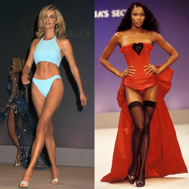 3. 1997 - Rebecca Romijn ve Naomi Campbell
