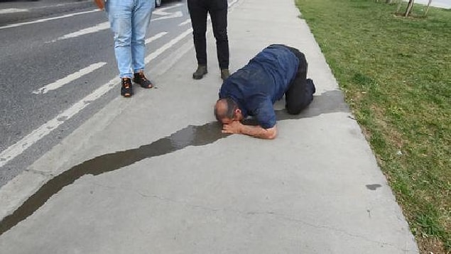 "Adam baygınlık geçirdi, sonra sürüne sürüne kenara geldi"