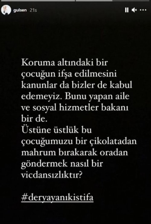 Gülşen, Devlet Koruması Altındaki Çocuğu Kameralar Karşısında İfşa Eden Bakan Derya Yanık'ı İstifaya Çağırdı