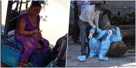 Hindistan'da Korona Kabusu: Ambulans Bulunamayınca Anne Ölen Oğlunu Kendi Taşıdı