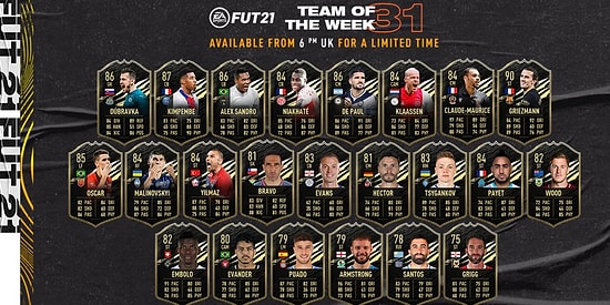 FIFA 21'de Haftanın Takımı Belli Oldu, Burak Yılmaz Haftanın Takımına Seçildi!