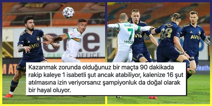 Kanarya Alanya'dan Çıkamadı! 45 Dakika 10 Kişi Oynayan Fenerbahçe Şampiyonluk Yarışında Büyük Yara Aldı