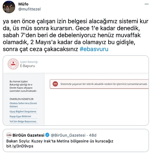 Aradığınız E-Devlet'e Şu An Ulaşılamıyor: Kapanmada İzin Talep Edilen E-Başvuru Sayfası Yoğunluktan Çöktü