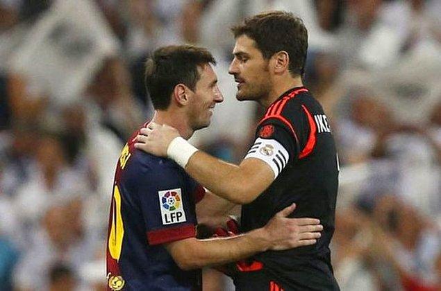 12. Messi kariyerinde en çok Casillas'a gol atmıştır. Casillas ise kariyeri boyunca en çok Messi'nin şutlarını kurtarmıştır.
