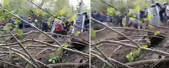 İkizdere'de Köylülerin Direnişi Sırasında Bir Kadının Uçuruma İtildiği Can Sıkıcı Anlar