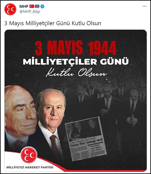 MHP'nin 'Türkçülük' Yerine 'Milliyetçiler Günü'nü Kutlaması Sosyal Medyada Tepkilere Neden Oldu