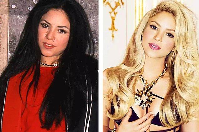 3. Shakira dünyaya açılmadan önce siyah saçlıydı. Dünya çapında ilk şöhrete kavuştuğu dönemde ise kızıl saçlıydı.