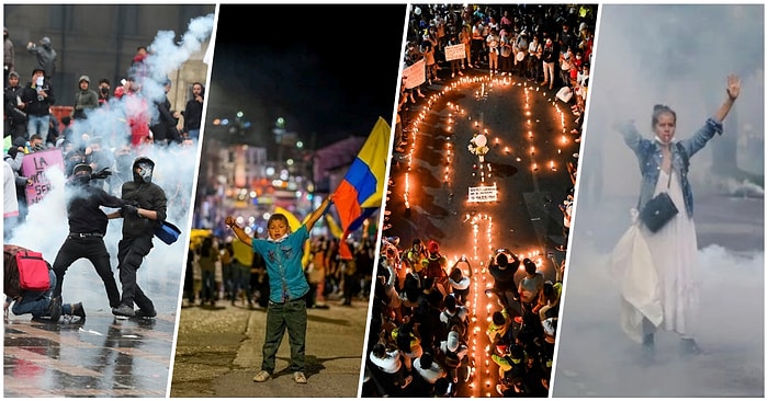 Hükumet Karşıtı Protestoların Devam Ettiği Kolombiya'daki Durumun Vehametini Gözler Önüne Seren Kareler