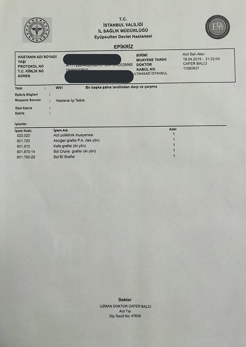 Burcu Eken'in bu olayı belgeleriyle ortaya çıkardı. 18 Nisan 2019 tarihinde Kütahya’da oynanan Türkiye genç kızlar maçından sonra 2 sporcu “yarı çıplak” bir halde “7 saat” boyunca şiddete maruz kalmış.