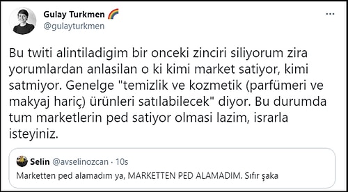 Bazı Marketler Genelge Bahanesiyle Ped Satışına Yasak Getirdi