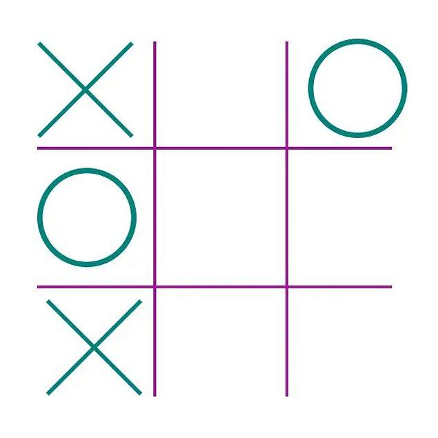 5. Bir sonraki turda işaretini nereye koyarsa koysun, kazanma fırsatına sahip olmasını sağlamak için X nereye gelmelidir?