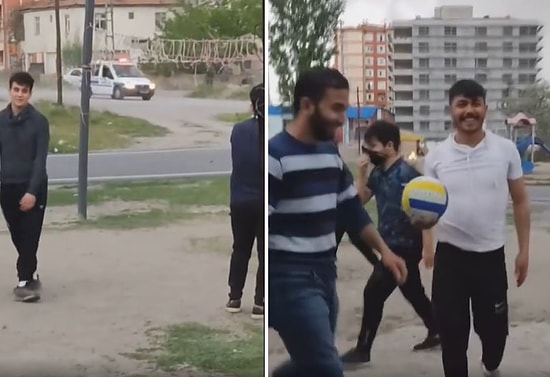 Sokağa Çıkma Yasağında Top Oynayan Gençlere Polisten Anons: 'Bakışmaya Gelmedim, Dağılmanızı Bekliyorum'