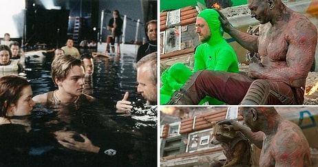 25 закулисных  фотографий, раскрывающие уловки и секреты, которые кинорежиссеры использовали в известных фильмах