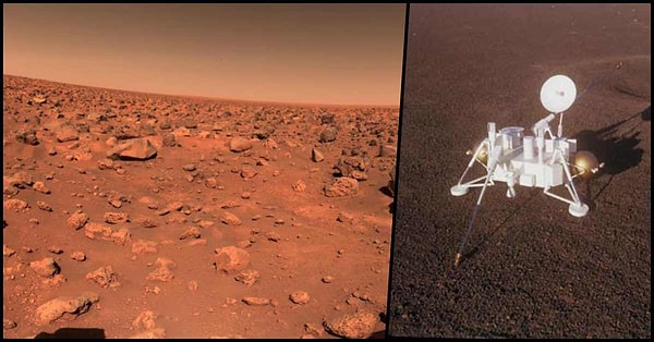 Şu sıralar artık sesini dahi duyduğumuz Mars'ın ilk fotoğrafı ise 1975'te NASA tarafından gezegene gönderilen Viking 1 adlı uzay aracı tarafından çekilir.